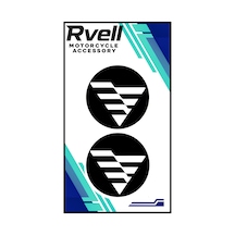 Rvell Voge Uyumlu İkili Damla Sticker 5x5 10 1.Resim