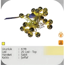 Elektrikhouse Led Peri Işığı 20 Led - Top 4 Metre Çok Renkli