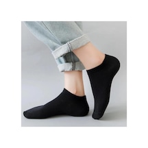 Comerciante 4 Çift Siyah Patik Çorap Unisex Siyah - 879742911 Siyah