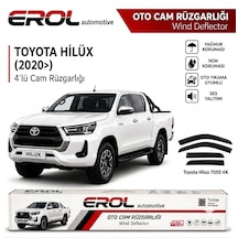 Toyota Hilux 2020 4'lü Suv Cam Rüzgarlığı Siyah
