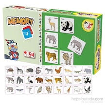 Kırkpabuc Vahşi Hayvanlar Hafıza Oyunu Karton Puzzle