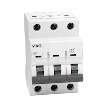 3x32 Amper 3 Fazlı C Tipi 4.5 Ka Otomatik Sigorta 4vtb-3c32