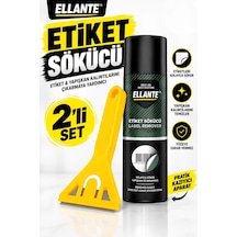 Etiket Sökücü Sprey + Sarı Kazıyıcı Aparat 2 Li Set Yapışkan Ve Etiket Kalıntısı Temizleme Seti