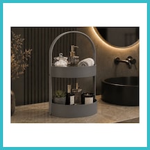 Bezos 3d Baskı İki Katlı Banyo Düzenleyici - Taşınabilir Organizer Ve Saklama Standı-gri Dfnbez