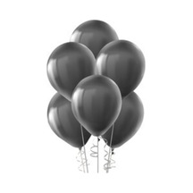 Pastel Balon Siyah Dekor Balonu A