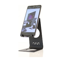 Hansdo Metal Siyah Telefon Standı - Tutucu - Şarj Stand - Sphs1Bl