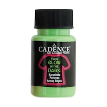 Cadence Gece Parlayan Kumaş Boya - Koyu Yeşil - Glow In Dark 50Ml
