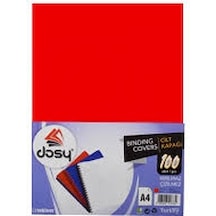 Dosy Cilt Kapağı A4 160 Micron 100 Lü Paket Kırmızı
