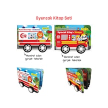 Oyuncak Kitap Seti 2 Kitap Ambulans & İtfaiye Gerçek Tekerle