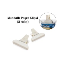 Mandallı Poşet Klipsi Pratik Tazeliği Koruyan Çanta Klipsi Paket Mandalı 2 Adet 2 Diğer