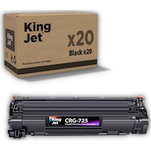 Kingjet Canon Uyumlu Crg-725 Standart Kapasiteli 20'li Paket Çipli  Uyumlu Toneri