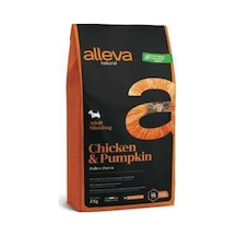 Alleva Tavuklu ve Balkabaklı Mini Irk Yetişkin Köpek Maması 12 KG