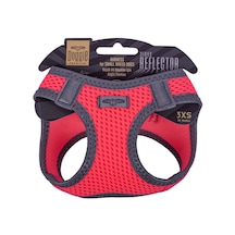 Doggie Havalı Dokuma Reflektör Serisi Küçük Irk Göğüs Tasması Kırmızı 3XS-22-26Cm Kırmızı