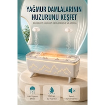 Astraltech Dekoratif Hava Nemlendirici Ve Aromaterapi Difüzörü 280 Ml Yağmur Efektli Renkli Led Işık