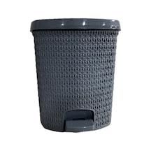 12 Litre Pedallı Ve Dantel Model Çöp Kovası Gri
