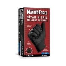 Master Force Siyah Nitril Eldiveni L Büyük Boy/large