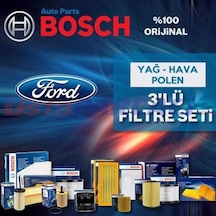 Ford Focus 1.6 Tdcı Bosch  Filtre Bakım Seti E5 2011-2015 (495301675)