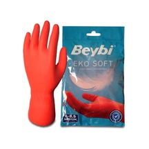 Beybi Eko Soft Lateks Eldiven Kırmızı M