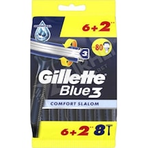 Gillette Blue3 Comfort Slalom Kullan At Tıraş Bıçağı 6 'lı +2'li Hediye