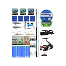 Yek Outdoor Hazır Tekne Oltası Seti Shimano Kamış Alivio Boat Quiver 2,10m 50-150g 2pc&shimano Sienna 4000 Fg Spin Makinesi