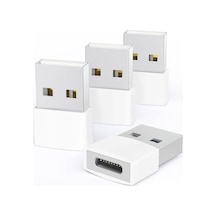 Usb-c Adaptör 4'lü Paket Tip C Dişi Usb Dönüştürücü Magsafe Apple Watch İphone Uyumlu