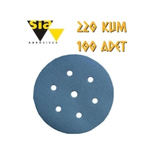 Sia 1949 Hookit 7 Delikli Cırt Zımpara 150 Mm - P220 Kum - 100 Adet