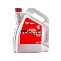 Wörf Organik Kırmızı 3 LT Antifriz -40°c Korozyon Önleyici