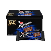 Eti Karam Gurme Bitter Çikolatalı Gofret 50 Gr X 18 Adet