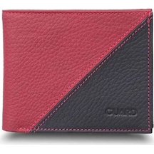 Guard Mat Kırmızı - Siyah Yatay Deri Cüzdan - Grd2403xw22273 Diğer Çok Renkli