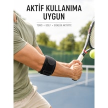 Tenisçi Dirseği Bandı Ayarlanabilir Epikondilit Dirsek Desteği - Lisinya Siyah