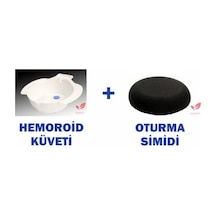 Oturma Hemoroid Minderi Simidi + Hemoroit Basur Küveti Banyosu