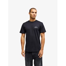 Quiksilver Quıksılver Ev Mını Logo Erkek Anthracite - Solid T-shırt Eqyzt08181-11783 Siyah