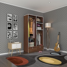 Kenzlife giysi dolabı 2 bölmeli 2 çekmeceli bedri 182*100*42 cvz dolap kapaksız