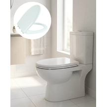 Home Standart Klozet Kapağı Universal Uyumlu Kolay Temizlik Kaydırmaz Taban Tasarım Çok Renkli
