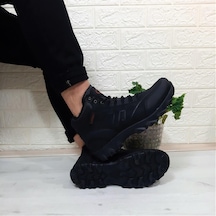 Luttoon 2035 Siyah Kürklü Fermuarlı Kaymaz Erkek Bot 001