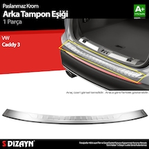 S-dizayn Vw Caddy Krom Arka Tampon Eşiği 2015-2020
