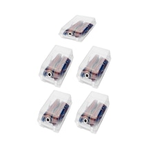 Hitfoni Şeffaf Bayan Ayakkabı Saklama Kutusu 5'li Saklama Ve Koruma Kutusu