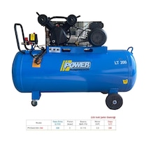Power PV2065/200-3M  200 L 220 Volt Monofaze Döküm Kafalı Yağlı Pistonlu Kompresör