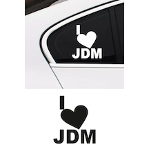 I Love Jdm Sticker, Jdm Oto Sticker 30x26 Cm