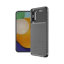 Xiaomi Poco X7 Pro Uyumlu Kılıf Auto Focus Karbon Kapak - Siyah