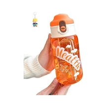 Runxi Life Hall Küçük Uçak Kullanışlı Fincan Çocuk Karikatür Öğrenci Erkek Ve Kadın Okula Giden Yaz Büyük Kapasiteli Taşınabilir Plastik G3ce8j Turuncu