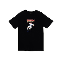 Captain Tsubasa Anime Baskılı Tshir Siyah
