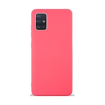 Samsung Galaxy Uyumlu A51 Kapak İçi Kadife Lansman Silikon Kılıf