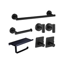 Ankatek Tuvalet Tuvalet Tutucu Seti Rafı Paslanmaz Monte Kancaları Kanca Kağıdı Kağıdı Havlu Havlu Duvara Donanım Delme Çelik Banyo Asma Askısı Askısı Adet 4 Ab Siyah Siyah