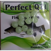 Aldos Fosforlu Sert Silikon Boncuk 6 Mm 10'lu Paket