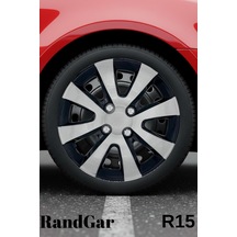 Seat Marbella 15 İnç Jant Kapağı 4 Adet Siyah Gri C101 Rand