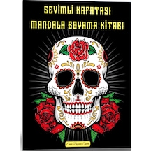 Sevimli Kafatası Mandala Boyama Kitabı 100 Mandala