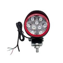 Motosiklet Sis Farı 9 Ledli Beyaz Çakarlı 12v 1 Adet