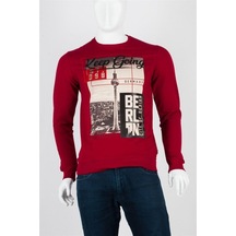 Berlin Unisex Pamuklu Slim Fit Sweatshirt Small