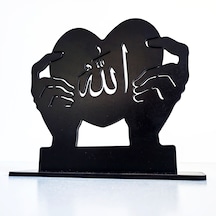 Allah Yazılı Stantlı Ahşap Dekor